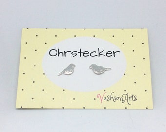 Edelstahl-Ohrstecker MyBirds, Silber