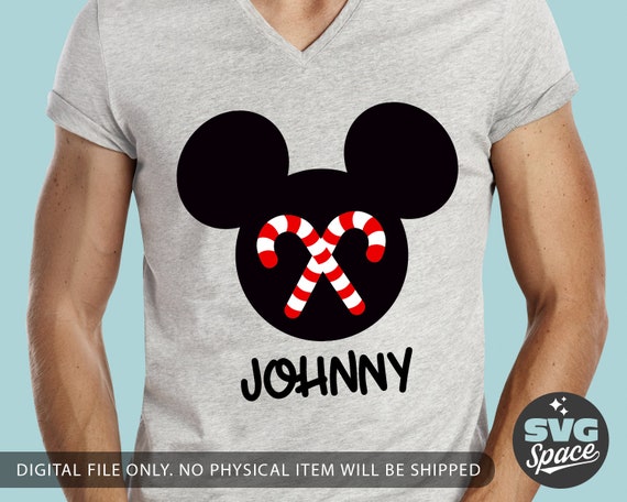 Download Free Mickey Christmas Svg Mickey Mouse Head Candy Cane Svg Baby Boy Etsy SVG DXF Cut File