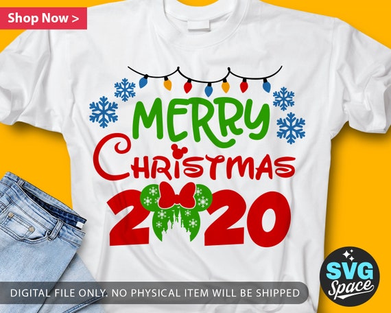 Download Free Merry Christmas 2020 Svg Disney Christmas Shirt Svg File Etsy SVG DXF Cut File