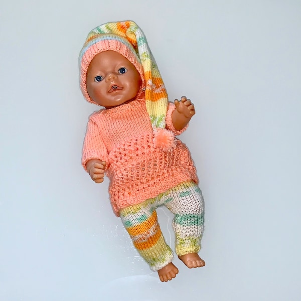Poupée robes ensemble taille 43 BabyBorn tricoté à la main---immédiatement disponible-----