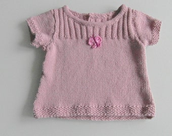 Pull bébé Butterfly m. taille du bras court 62/68 cm / prêt à expédier