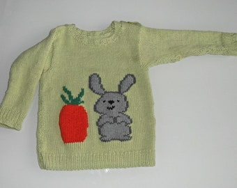 Suéter de bebé Hasi tamaño 80 cm / listo para enviar