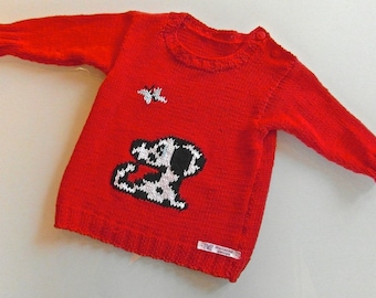 Pull bébé Wauzi taille 80 cm / prêt à expédier