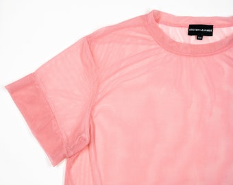 Blush stretch mesh unisex T