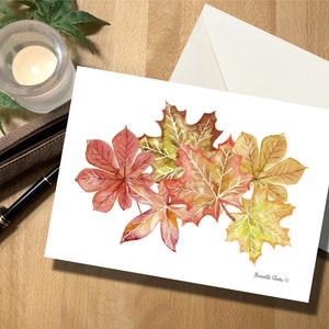 Postcard AUTUMN LEAVES