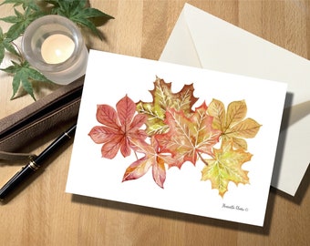 Postcard AUTUMN LEAVES