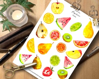 Sticker Fruit Fruit Watercolor