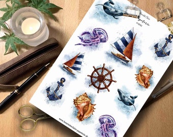 Sticker North Sea Baltic Sea Beach Sea Sticker ocean sailing boat seaside coast holiday beach