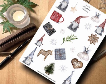 Sticker Hygge Christmas Gnome Etsy