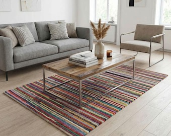 Original Mühlviertler Fleckerlteppich | Flickenteppich handgewebt