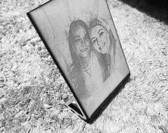 Personalized wooden photo flex frame customizable gift, wooden photo, first mothers day, fathers day gift