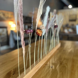 Wooden Flower Bar, wildflower decor, dried flower bar, floral decoration, dried flower arrangement, flower arrangement, flowergram, floral