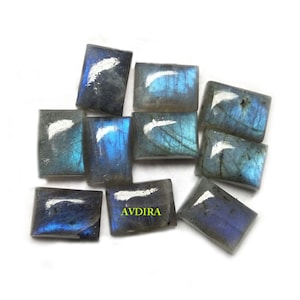 Rectangle de Labradorite naturelle cabochon 3X5MM-20X30MM cabochon à dos plat taille calibrée Loose Gemstone