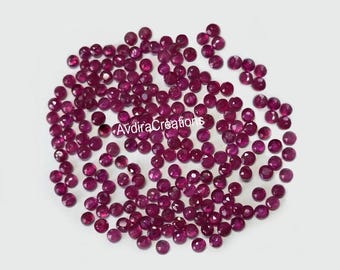 Natürliche Rubin Rundschliff facettiert Größe 2 MM-2.50 MM-3 MM Rosa Rubin Rundschliff Lose Edelstein Schmuck machen Großhandel Lot