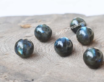 Natural Labradorite Smooth Balls Size 3X3mm To 15x15mm Labradorite Round Balls Cabochon Calibrated Loose Gemstone Jewelry Making