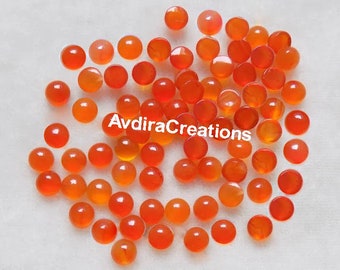 AAA corniola rotonda cabochon dimensioni 3X3MM a 20X20MM naturale corniola rotonda piatta posteriore liscia cabochon sciolto gemma all'ingrosso lotto