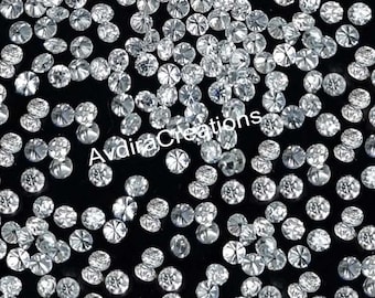 Moissanite White D Color Brilliant Round Cut Size 2MM-2.50MM-3MM-3.50MM loose Gemstone Jewelry making Wholesale Lot