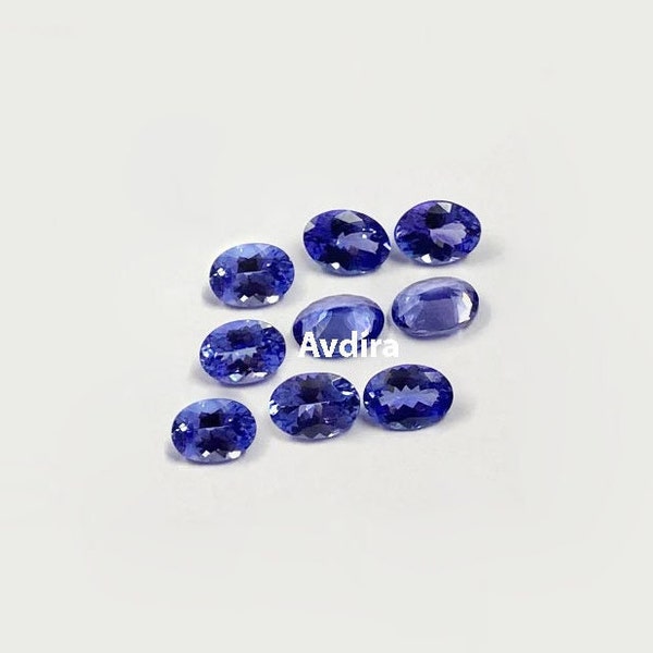 Natural Tanzanite Oval Cut Faceted 2X3MM To 8X10MM Tanzanite Oval Faceted Cut Calibrated Size Loose Gemstone For Jewellery Making