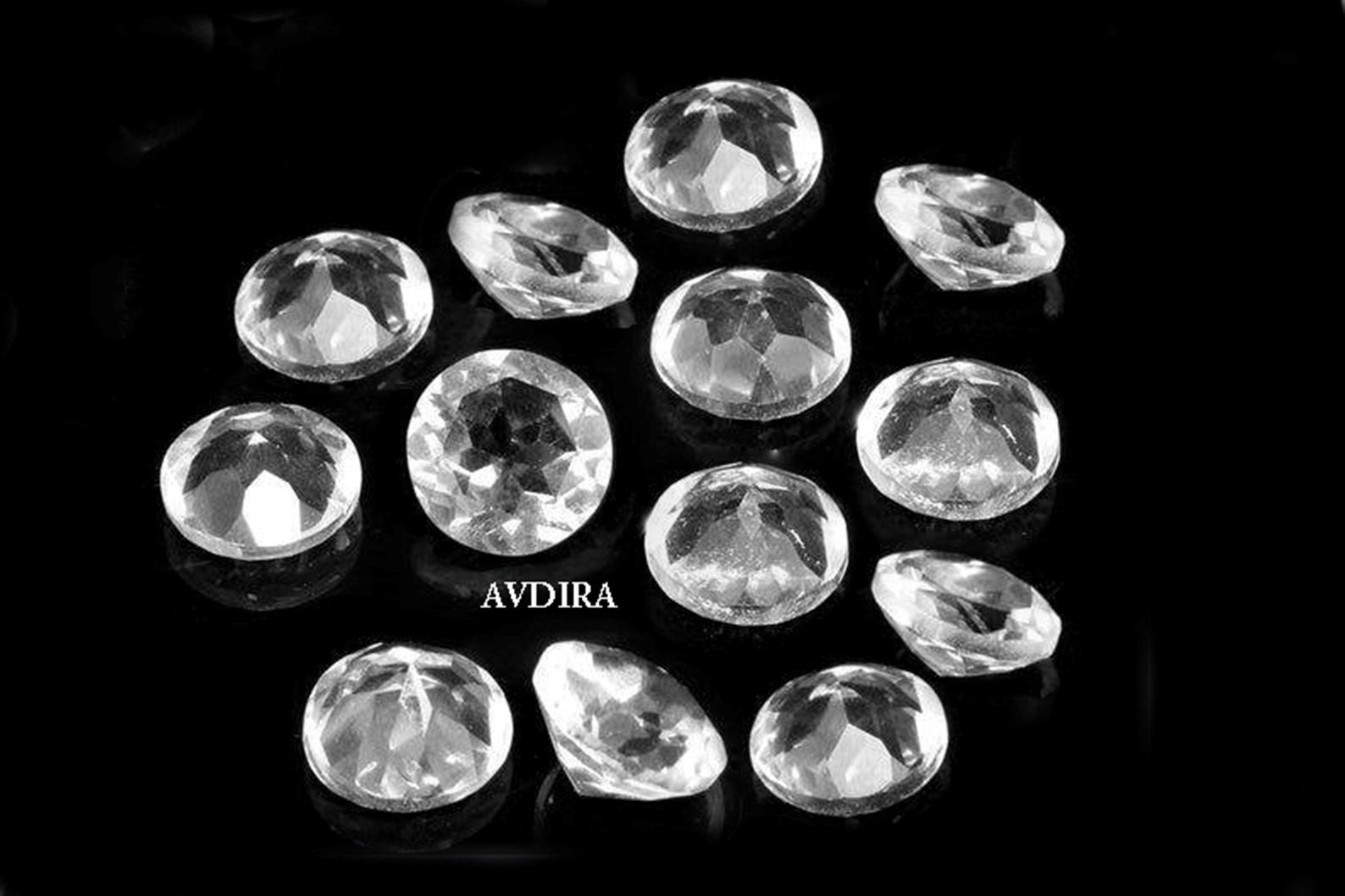 Natural Clear Quartz Crystal Round Cut Faceted All Available Etsy