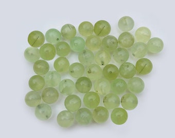 AAA Prehnite Round Balls Beads 4MM To 14MM Natural Prehnite Balls Beads Loose Gemstone for Making Jewellery wholesale lot