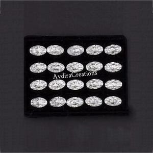 AAA Moissanite White D Color Oval Cut Size 3X4MM To 10X14MM Calibrated Loose Gemstone Jewelry making Wholesale Lot