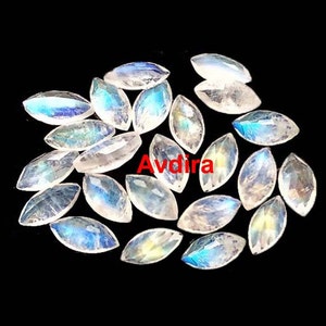 AAA Rainbow Moonstone Marquise Shape faceted cut Size 2.5X5MM To 15X30MM Natural Rainbow Moonstone Cutfaceted calibrated Size loose Gemstone