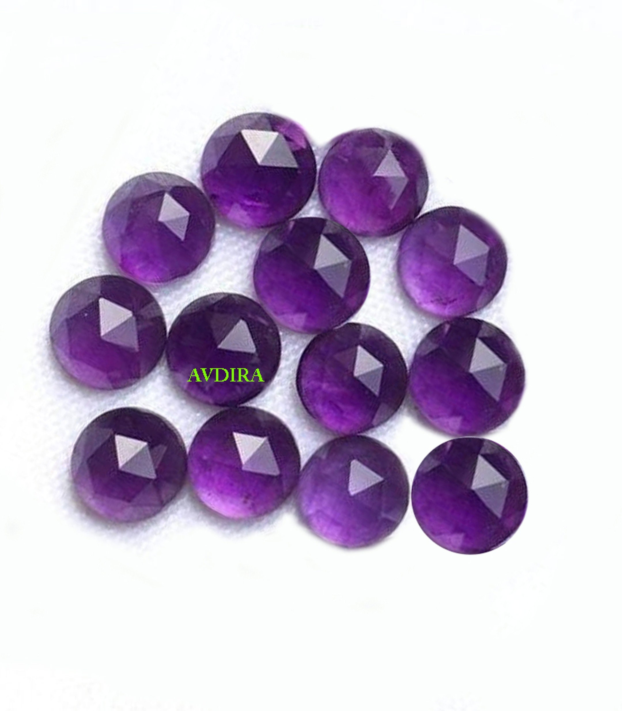round faceted cut Amethyst loose gemstone various sizes round faceted cut Amethyst loose gemstone various sizes