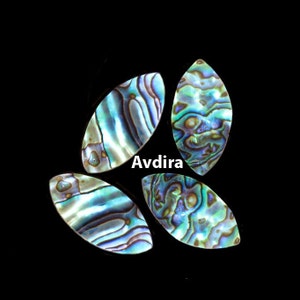 AAA Abalone shell Marquise Shape Cabochon Size 4X8mm To 15X30mm Natural Abalone shell Marquise Flat back calibrated Size Loose Gemstone