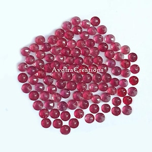 Rubin Rundschliff facettiert Größe 2 MM-2,50 MM-3 MM-4 MM GF Rubin Rundschliff Lose Edelstein Schmuck machen Großhandel Lot