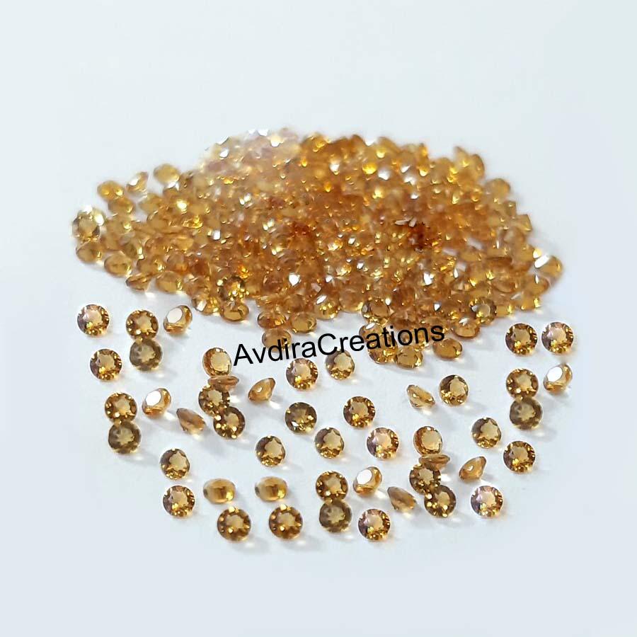 AAA / Citrine Jaune Naturelle Briolettes Forme Poire à Facettes Haute Qualité / Taille 5 X 8 mm / 6 mm x 9 mm - France