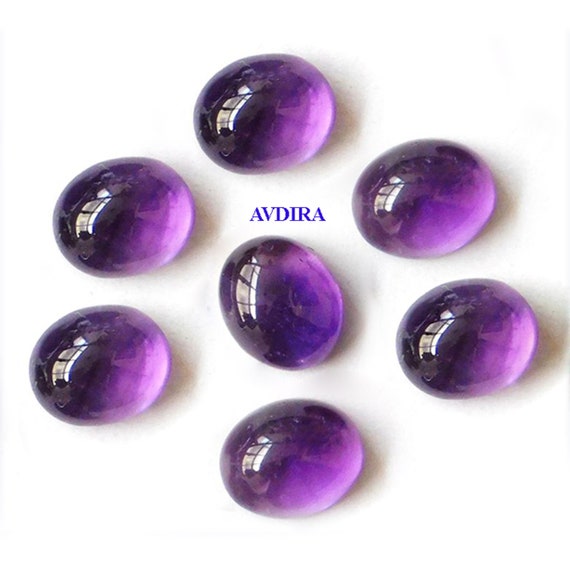 4x6mm,Amethyst Cabochon,Natural Amethyst Cabochon,Oval Shape,Purple Amethyst,Calibrated Size,Loose Jewelry Making Gemstone,