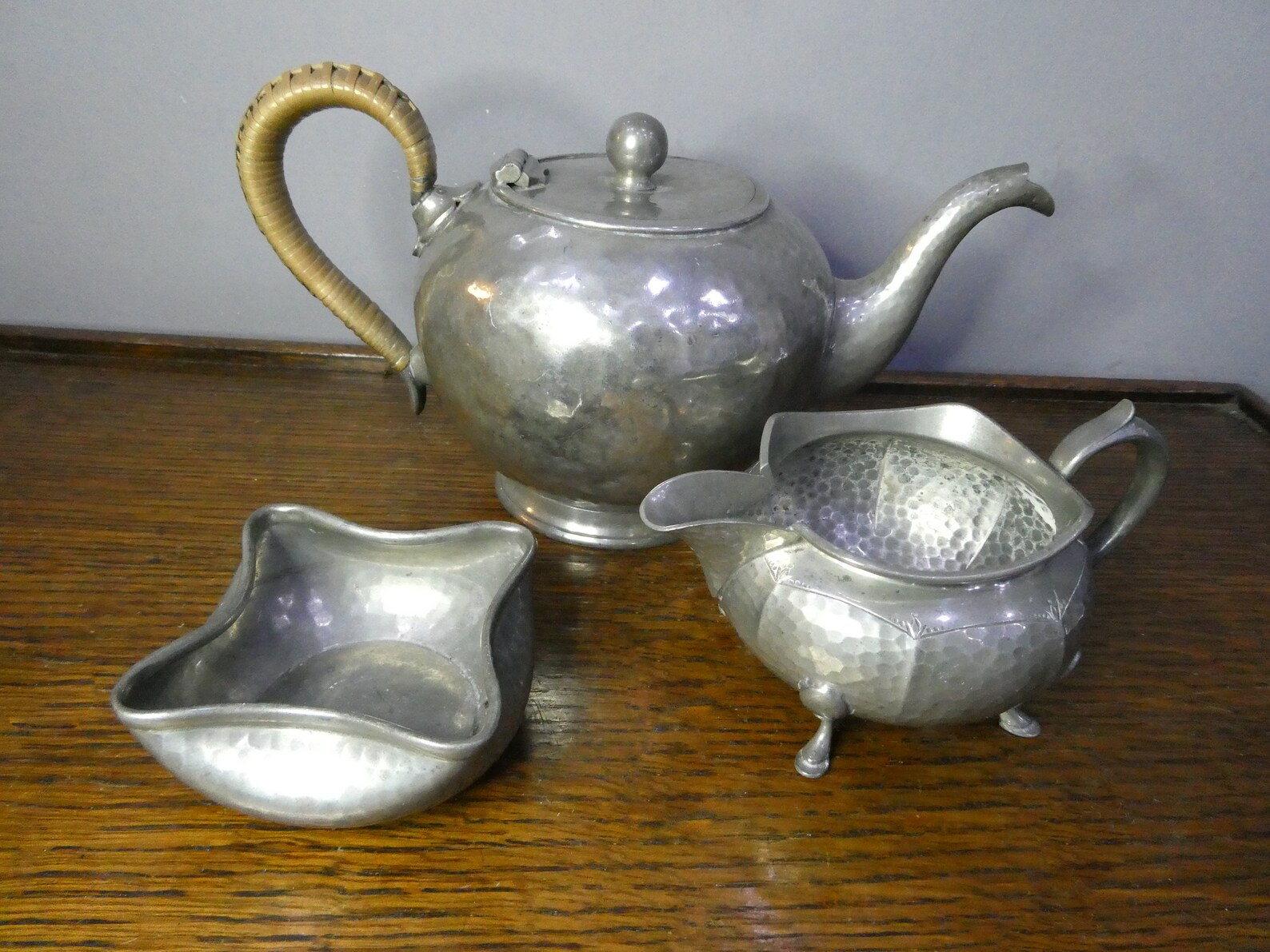 Antique Pewter Tea Set Late 19th C John Turton Teapot Sugar Etsy UK