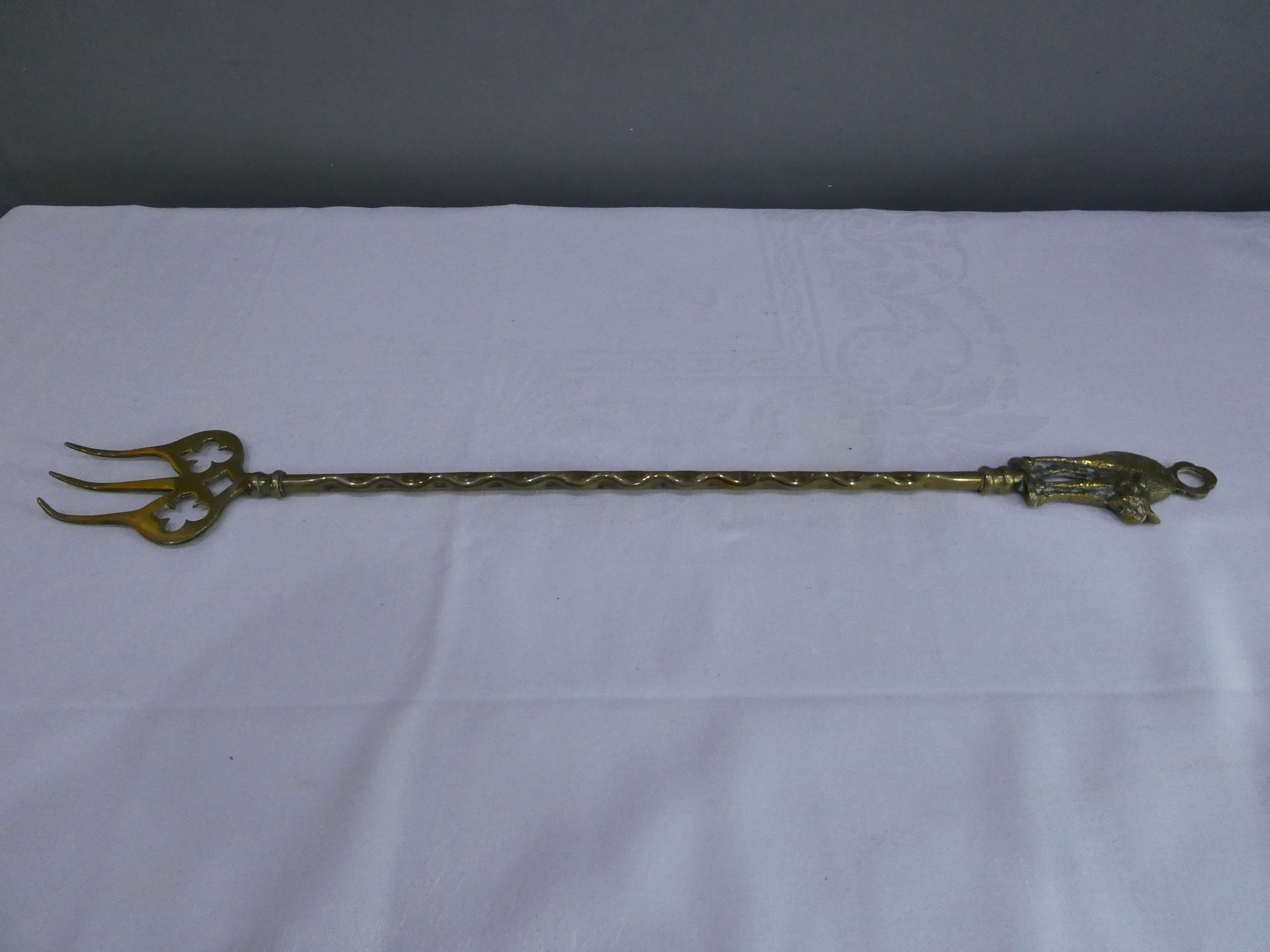 Double Tinedr Camping Reenactment Hand Forged Toasting Fork 