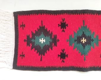 Vintage Kilim Runner Tapestry Handwoven Handmade Kilim Folk Art Folklore Wall Hanging Boho Fabric Wall Decoration Carpet Throw