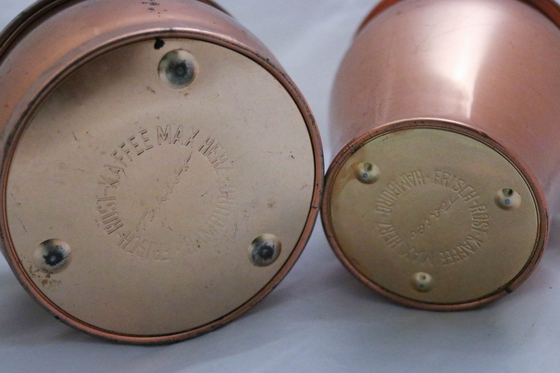 2x Vintage Blechdose Kaffeedose Tchibo Röstkaffee Kupfer Max | Etsy