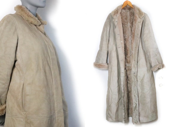 Vintage Coat M Sheepskin JOBIS Shearling Lammy cam