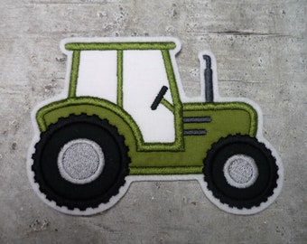 Traktor Aufnäher/Applikation Trecker Farbauswahl 2 Größen Einschulung Schultüte