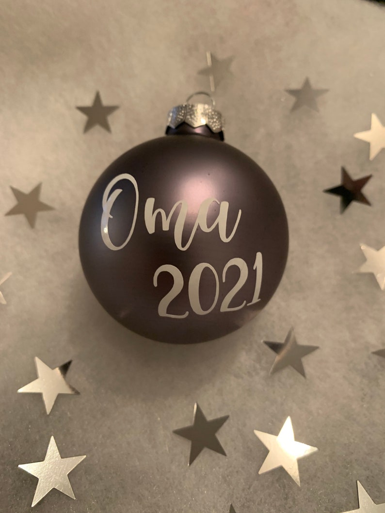 Weihnachtskugel mit Namen personalisiert Christbaumkugel - Etsy.de