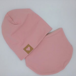 Beanie, Mütze, Mädchen, rosa, Label Herz, Babymütze, Bild 3