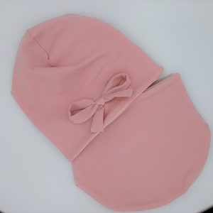 Beanie, Mütze, Mädchen, rosa, Label Herz, Babymütze, Bild 4