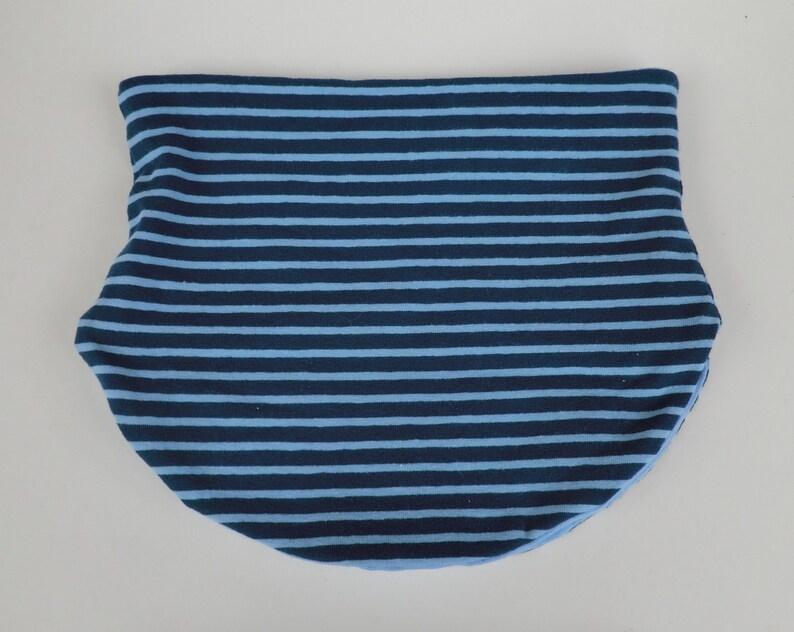 Schal für Kinder blau hellblau gestreift, Babyschal Bild 3