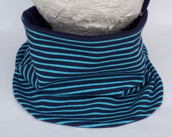 Schal für Kinder blau gestreift, Babyschal