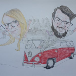 Vehicle Caricature (Personalized)