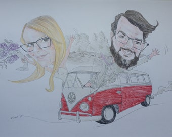 Vehicle Caricature (Personalized)