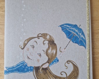 Journal blue umbrella (unique)