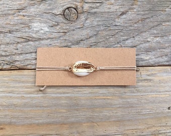 Kauri | Shell Bracelet Cowrie Shell Gold