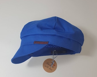 Cap for children unisex "Michel" in blue with or without lining in different sizes and colors. For girls and boys