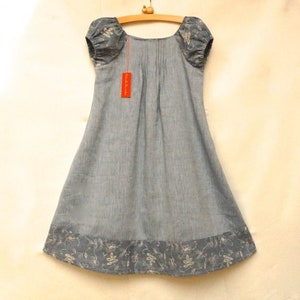 Kleid für Mädchen, Festkleid, Kinderkleid, Langeskleid, Ballkleid mit Blumenstickerei in blau Milla Bild 2