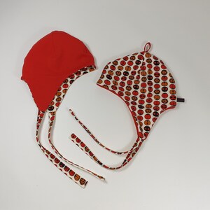 Casquette Marinchen avec queue, avec coccinelle et rouge, casquette de transition. image 3