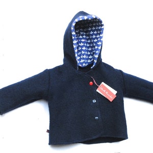 Schurwolle Dm Wollwalk Jacke Jacke Kind 